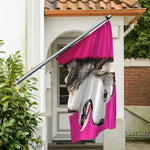 Cute Alaskan Malamute Print Polyester Flag