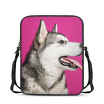 Cute Alaskan Malamute Print Rectangular Crossbody Bag