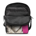 Cute Alaskan Malamute Print Rectangular Crossbody Bag