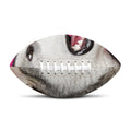 Cute Alaskan Malamute Print Rugby Ball