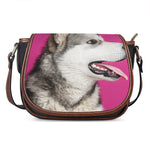 Cute Alaskan Malamute Print Saddle Bag