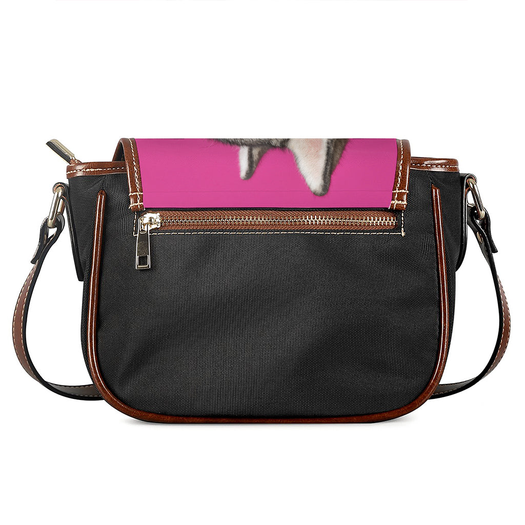 Cute Alaskan Malamute Print Saddle Bag