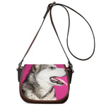 Cute Alaskan Malamute Print Saddle Bag