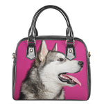 Cute Alaskan Malamute Print Shoulder Handbag