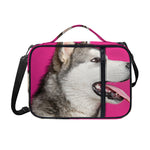 Cute Alaskan Malamute Print Shoulder Strap Bible Bag