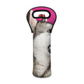 Cute Alaskan Malamute Print Single Neoprene Wine Tote