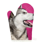 Cute Alaskan Malamute Print Single Oven Mitt