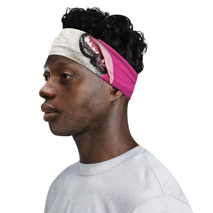 Cute Alaskan Malamute Print Sports Headband