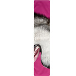 Cute Alaskan Malamute Print Table Runner