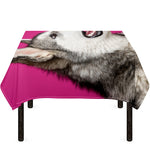 Cute Alaskan Malamute Print Tablecloth