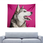 Cute Alaskan Malamute Print Tapestry