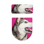 Cute Alaskan Malamute Print Toilet Lid And Tank Cover Set