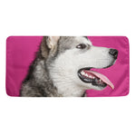 Cute Alaskan Malamute Print Towel