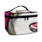 Cute Alaskan Malamute Print Travel Makeup Bag