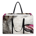 Cute Alaskan Malamute Print Utility Tote Bag