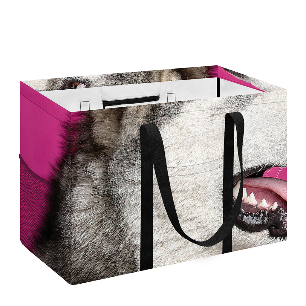 Cute Alaskan Malamute Print Utility Tote Bag