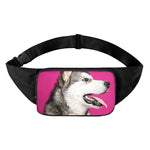 Cute Alaskan Malamute Print Waist Bag