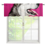 Cute Alaskan Malamute Print Window Valance