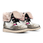 Cute Alaskan Malamute Print Winter Boots
