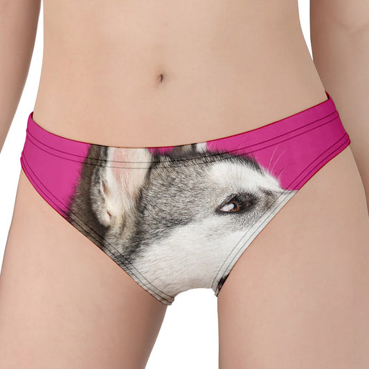 Cute Alaskan Malamute Print Women's Panties