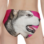 Cute Alaskan Malamute Print Women's Panties