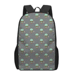 Cute Alien With Bow Tie Print 17 Inch Backpack