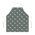 Cute Alien With Bow Tie Print Adjustable Apron