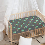 Cute Alien With Bow Tie Print Baby Crib Sheet