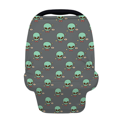 Cute Alien With Bow Tie Print Baby Seat Cover
