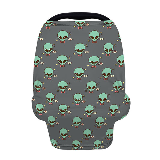 Cute Alien With Bow Tie Print Baby Seat Cover