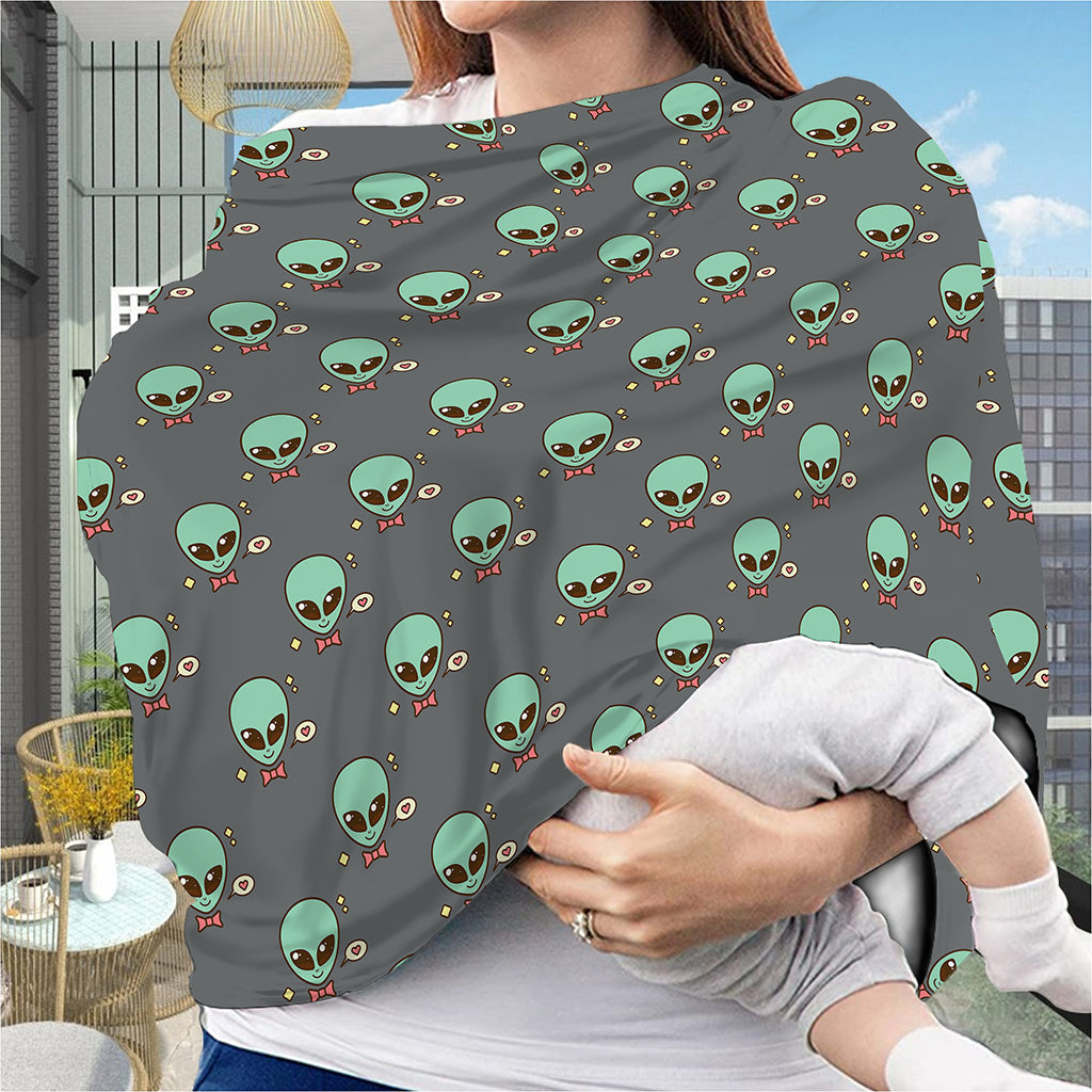 Cute Alien With Bow Tie Print Baby Seat Cover