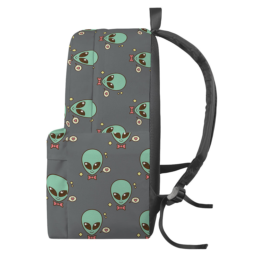 Cute Alien With Bow Tie Print Backpack