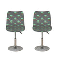 Cute Alien With Bow Tie Print Bar Stool Covers