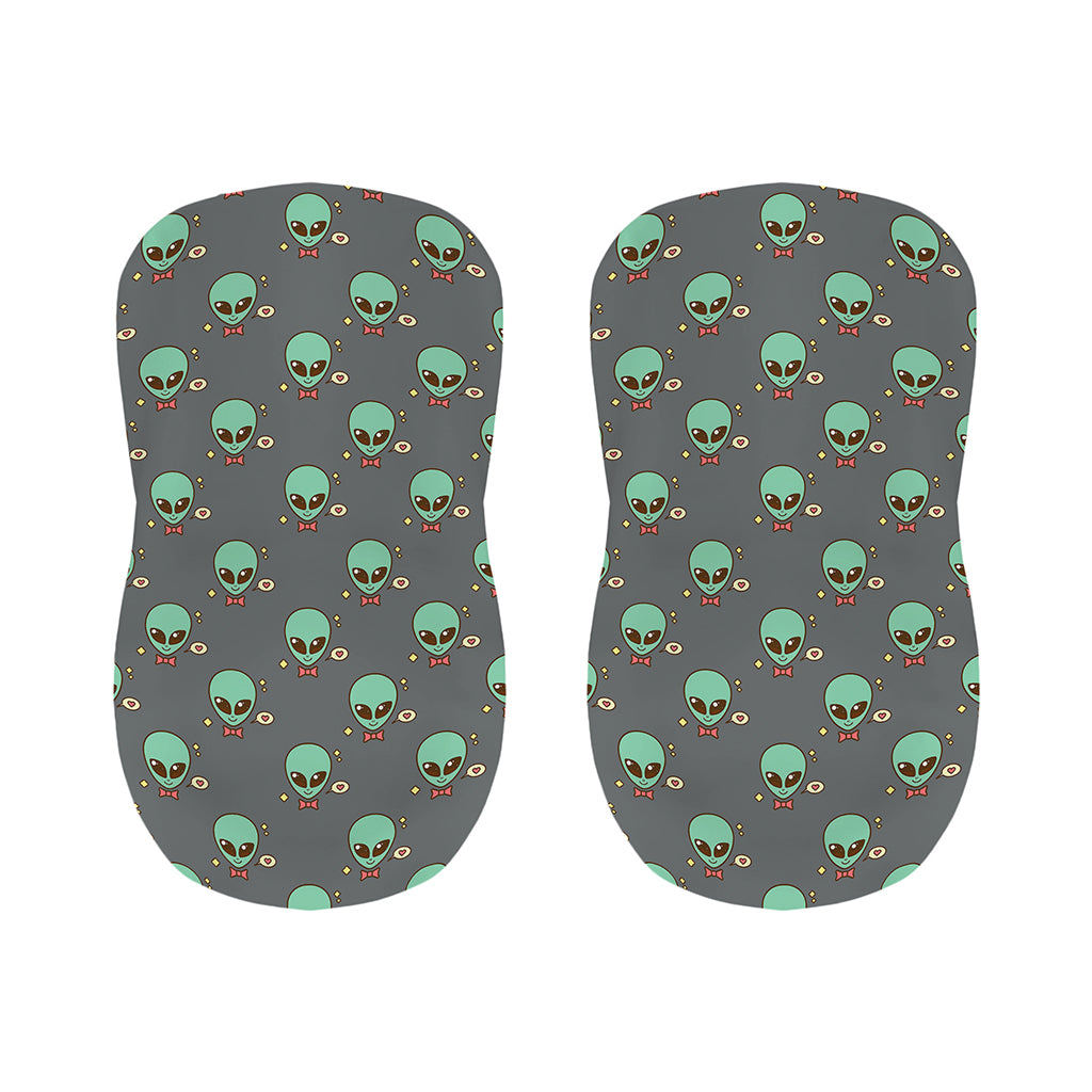 Cute Alien With Bow Tie Print Bar Stool Covers