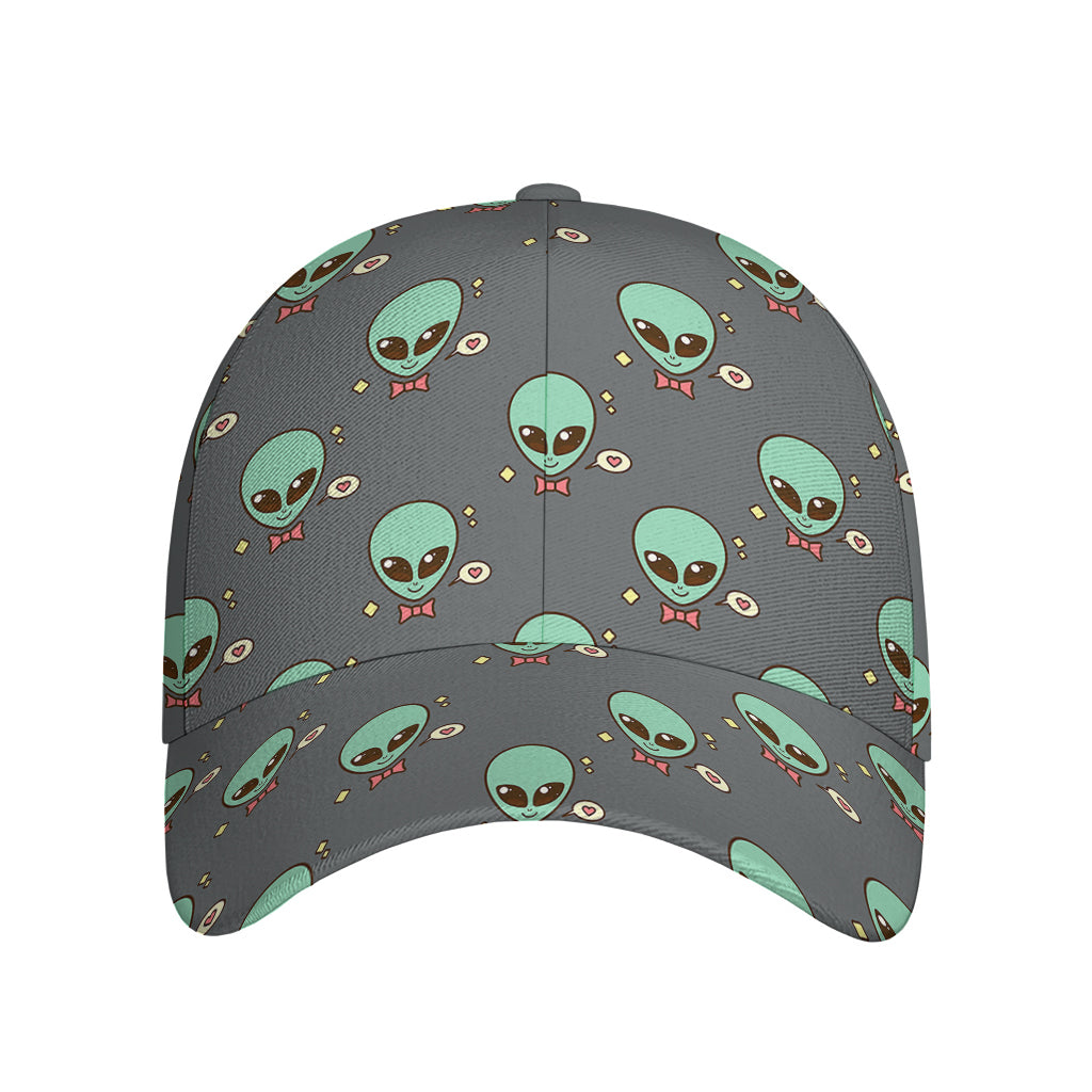 Cute Alien With Bow Tie Print Baseball Cap