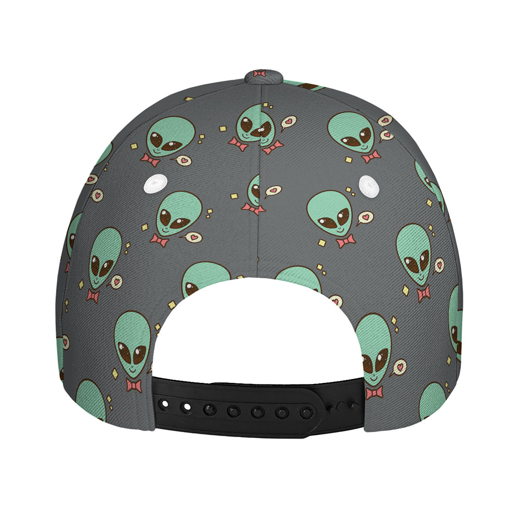 Cute Alien With Bow Tie Print Baseball Cap