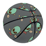 Cute Alien With Bow Tie Print Basketball