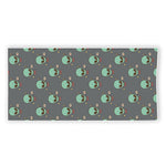 Cute Alien With Bow Tie Print Beach Towel