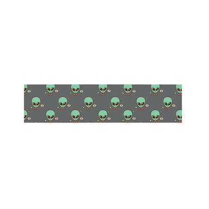 Cute Alien With Bow Tie Print Bed Runner