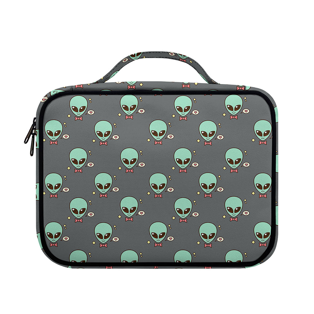 Cute Alien With Bow Tie Print Briefcase Bible Bag