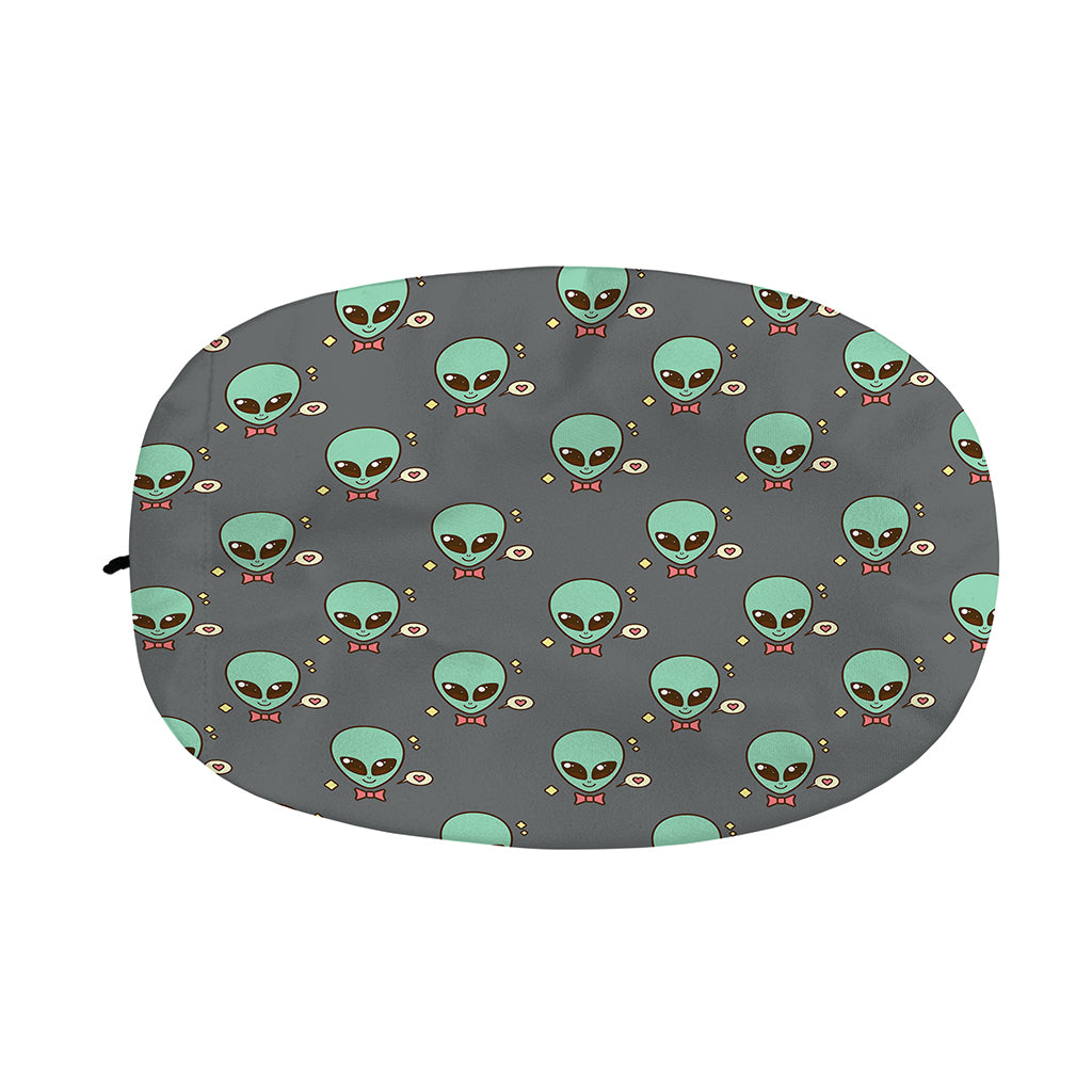 Cute Alien With Bow Tie Print Car Side Mirror Covers