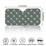 Cute Alien With Bow Tie Print Car Windshield Sun Shade