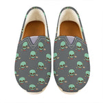 Cute Alien With Bow Tie Print Casual Shoes