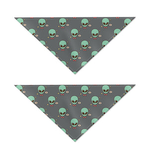 Cute Alien With Bow Tie Print Dog Bandana