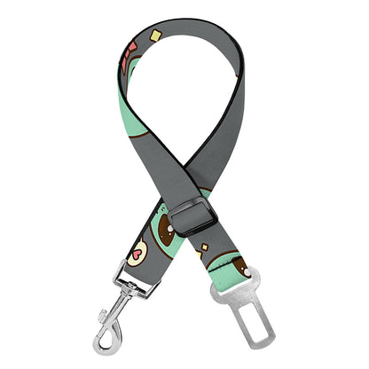 Cute Alien With Bow Tie Print Dog Seat Belt