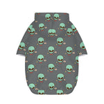 Cute Alien With Bow Tie Print Dog Zip Up Hoodie