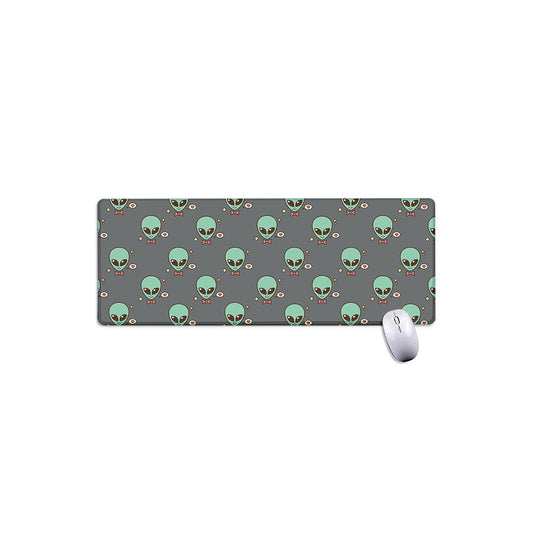 Cute Alien With Bow Tie Print Extended Mouse Pad