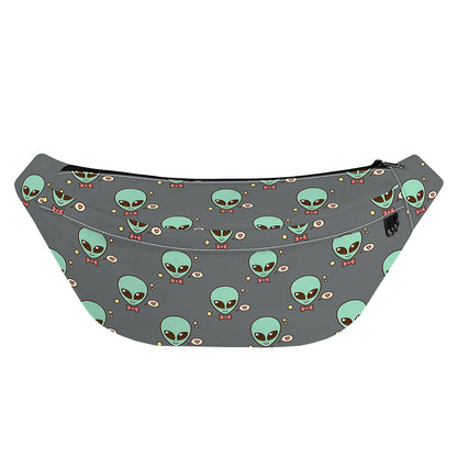 Cute Alien With Bow Tie Print Fanny Pack
