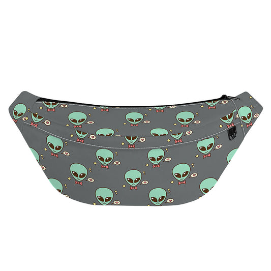 Cute Alien With Bow Tie Print Fanny Pack