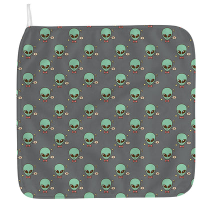 Cute Alien With Bow Tie Print Hand Towel